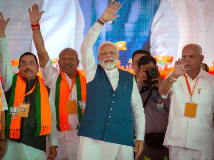 India's PM Modi Addresses Crowds in Poll-Bound Karnataka