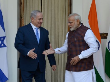 Benjamin Netanyahu meets Modi