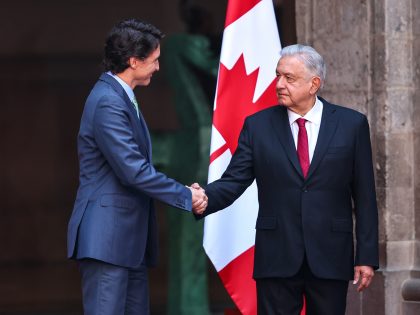 President Lopez Obrador Meets Canadian Prime Minister Justin Trudeau