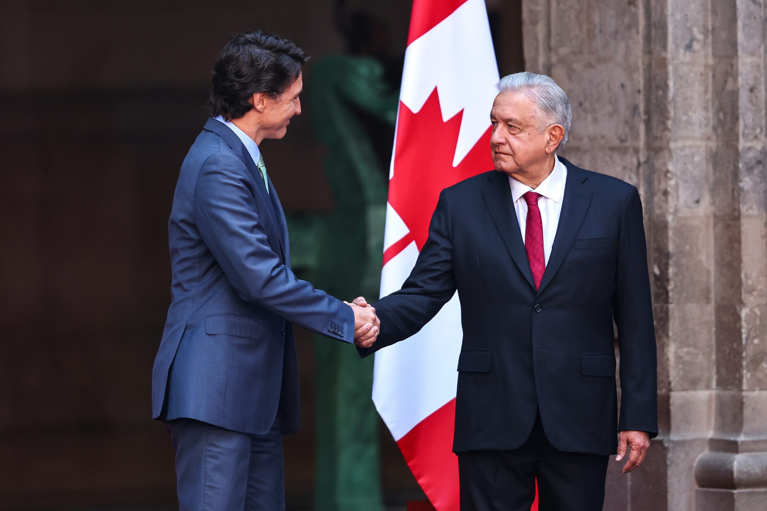 President Lopez Obrador Meets Canadian Prime Minister Justin Trudeau