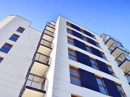 Modern elements in  contemporary  architecture..