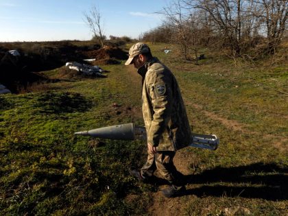 The village of Shyroke was liberated 10 days ago from Russian occupation. There are still spent shells and artillery around the village along with bunkers used by troops.