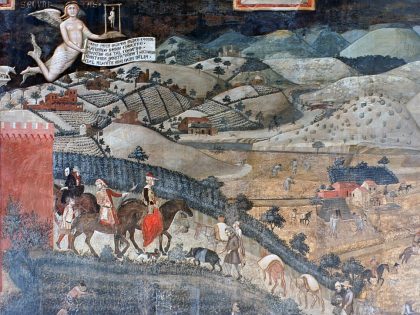'The Effects of Good Government in the Countryside', (detail), 1338-1340. Artist: Ambrogio Lorenzetti