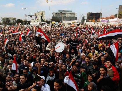 Tahrir Square Celebration and Clean Up After Mubarak Cedes Power