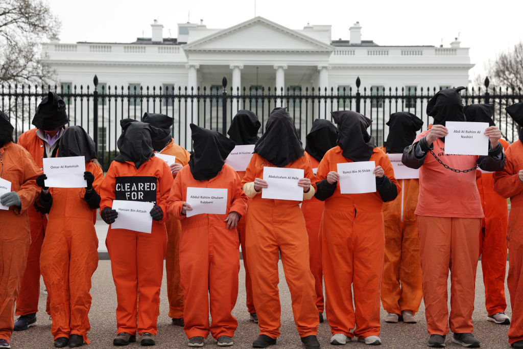 Human Rights Activists Hold Protest Against Guantanamo Bay Prison