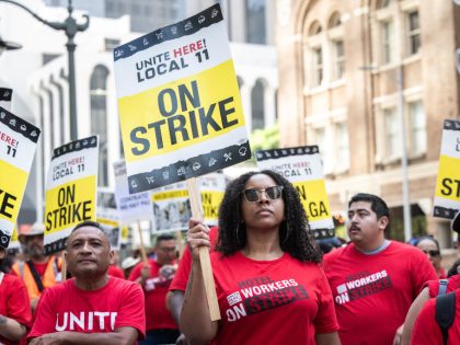 Hotel Workers Strike In Los Angeles