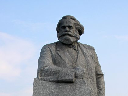 Karl Marx Monument in Moscow, Russia