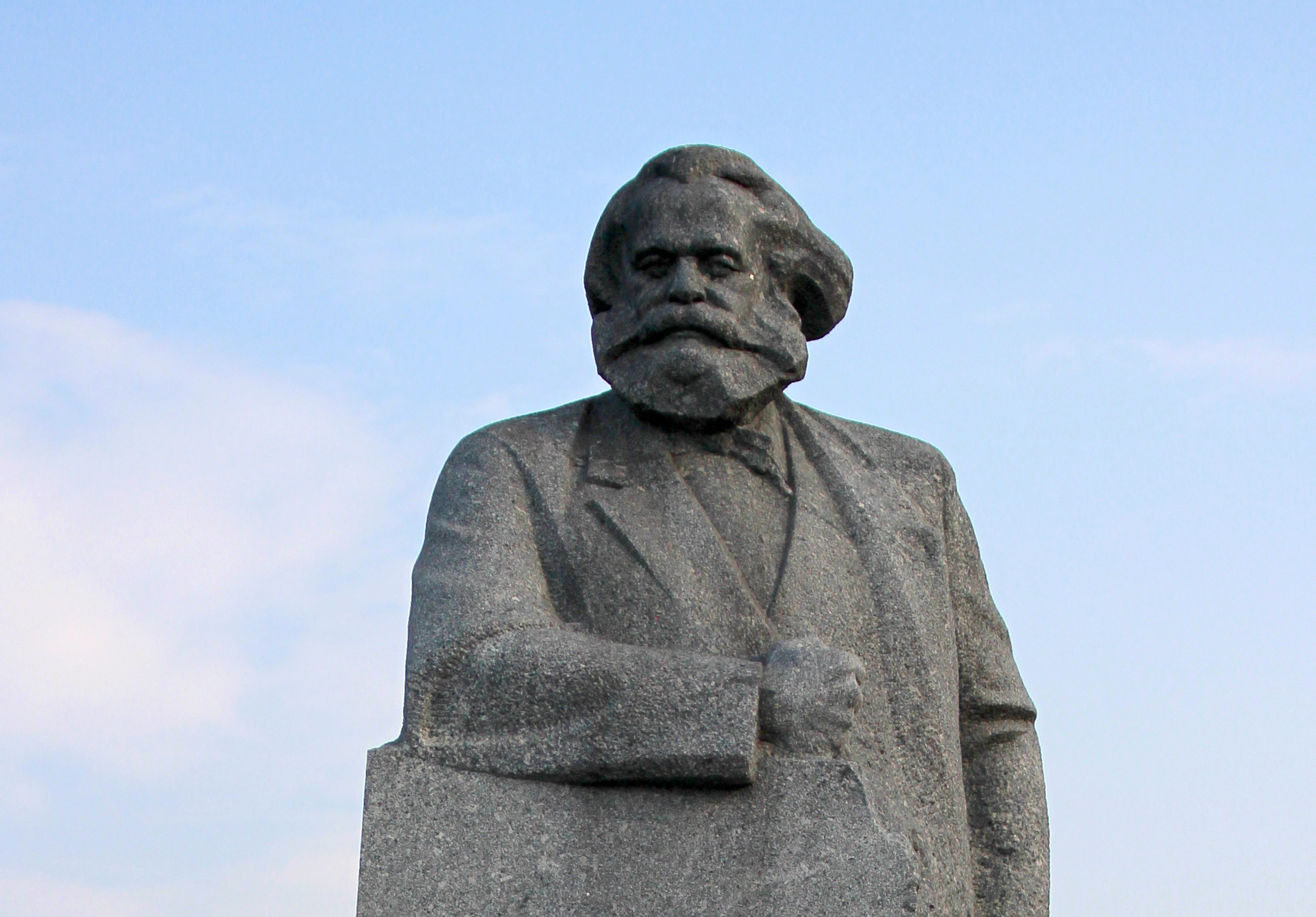 Karl Marx Monument in Moscow, Russia