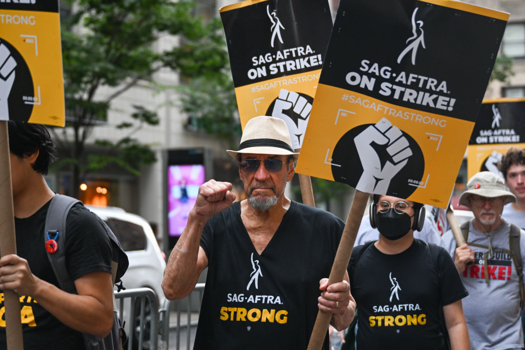 SAG-AFTRA Members Maintain Picket Lines Across New York City During Strike