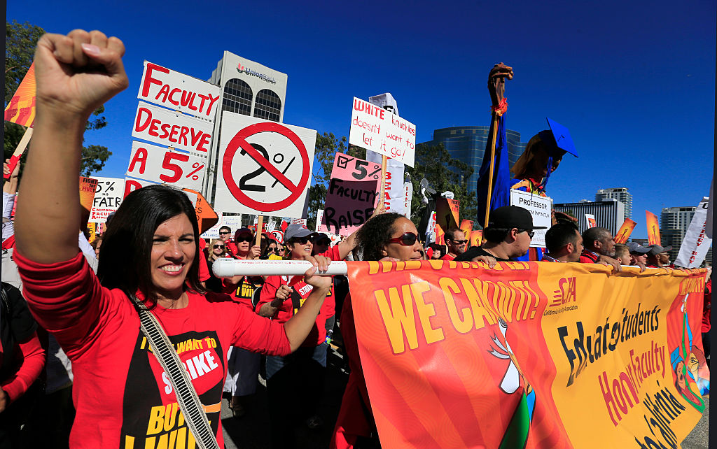 California State University Faculty Members Protest