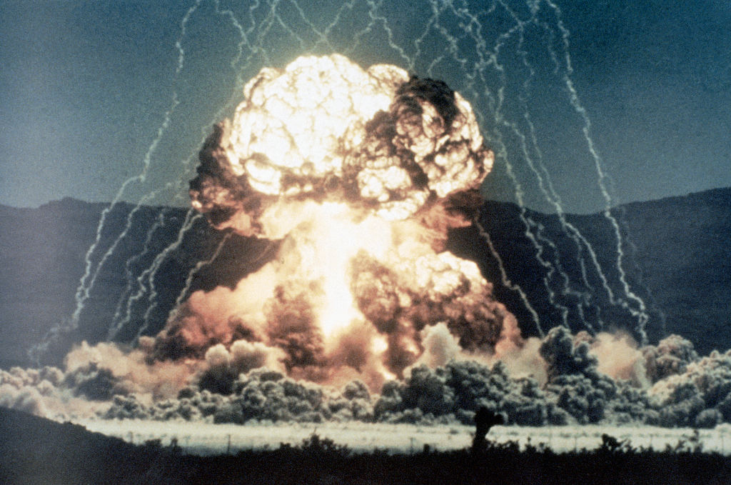 Nuclear Explosion MET in Nevada Desert