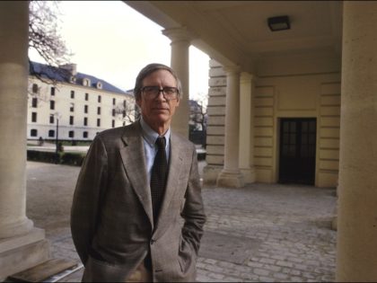 Close-Up John Rawls, Philosopher On March 20th, 1987 In Paris,France