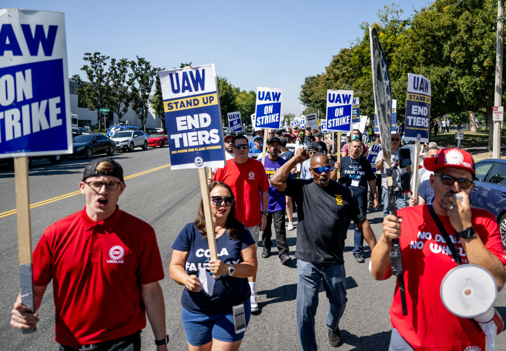 Striking UAW in Ontario, CA.