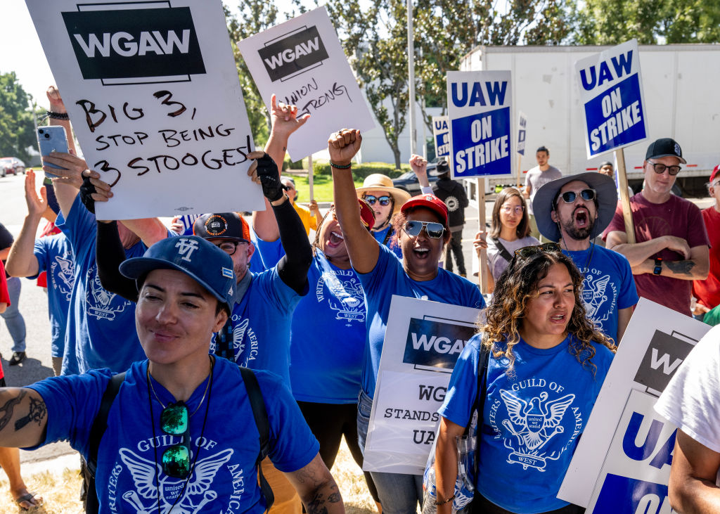 Striking UAW in Ontario, CA.