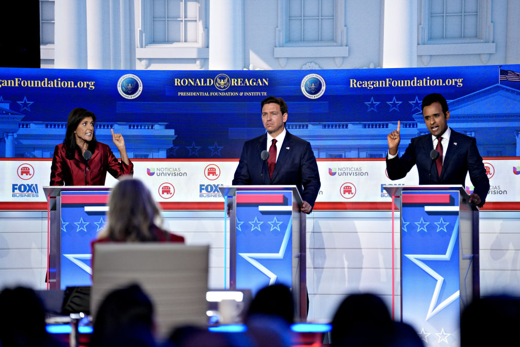 2024 Presidential Candidates Participate In Republican Primary Debate