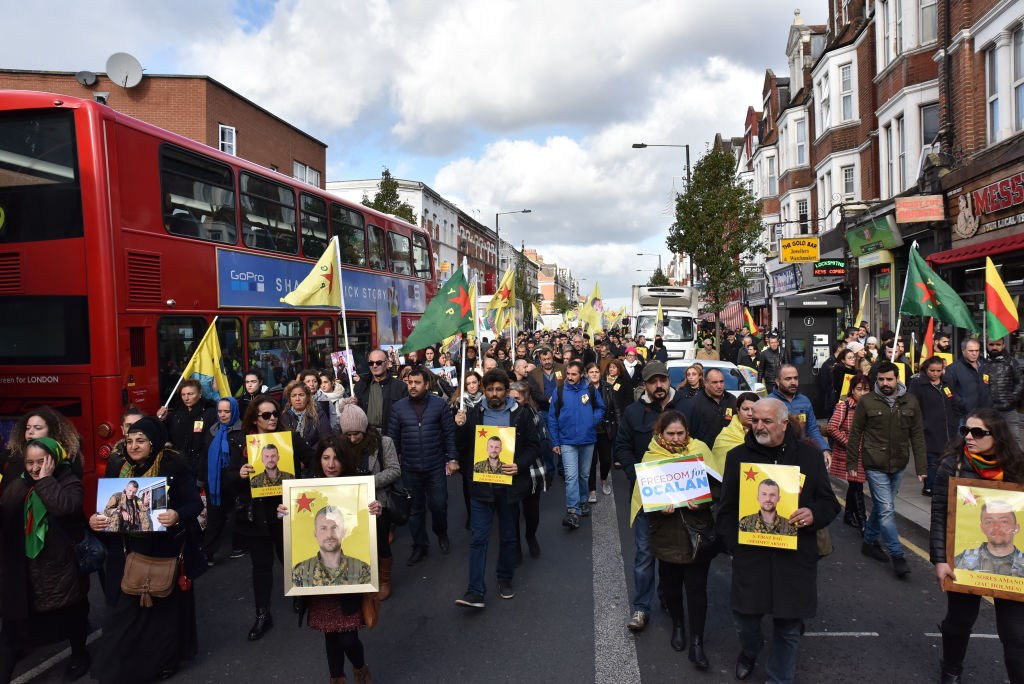 Funeral Procession Of Kurdish YPG Journalist Mehmet Aksoy In London