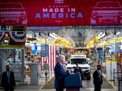 President Biden Visits GM ZERO Factory In Detroit