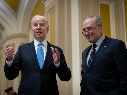 President Biden Attends The Senate Democratic Caucus Lunch On Capitol Hill