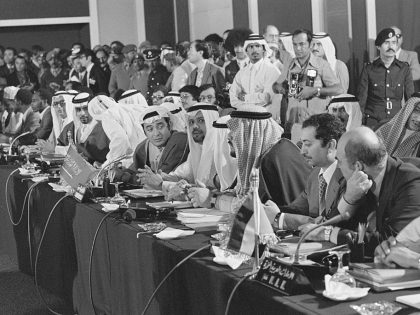 Sheikh Yamani at OPEC Meeting