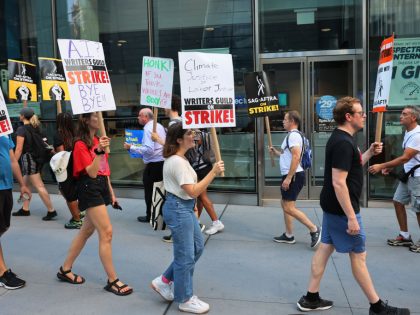 Striking Actors And Writers Focusing On Climate Issues Demonstrate For More Sustainable Career Path