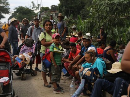 Thousands Of Hondurans In Migrant Caravan Continue March Through Mexico