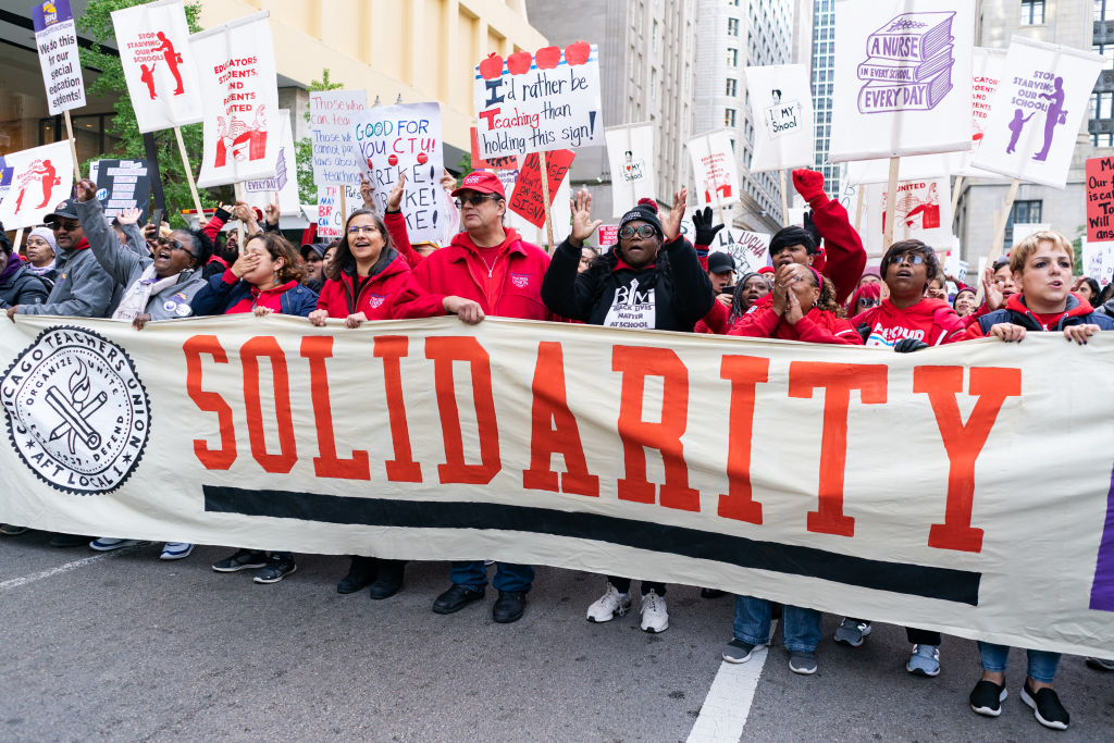 Chicago Public School Teachers Go On Strike