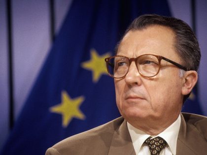European commission president Jacques Delors