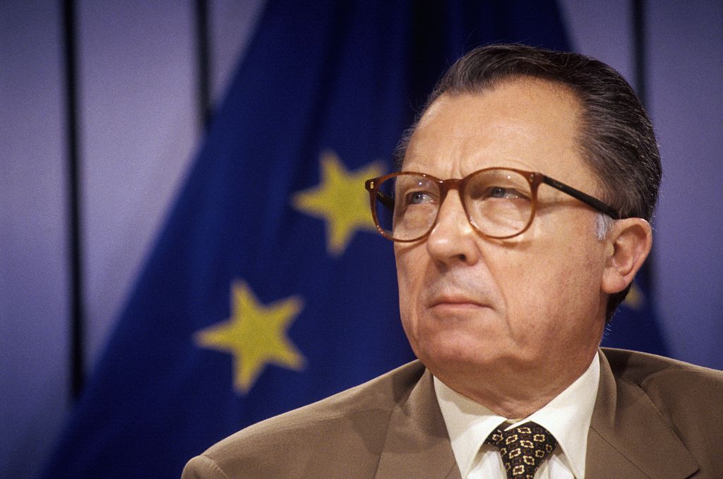 European commission president Jacques Delors