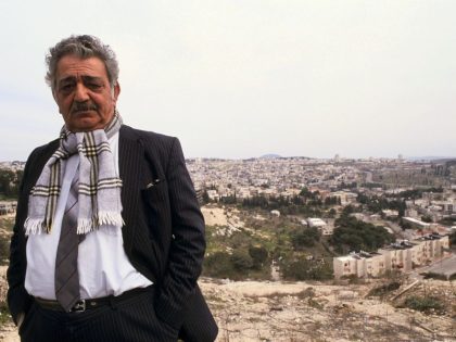 Writer Emile Habibi in Israel in February, 1991.