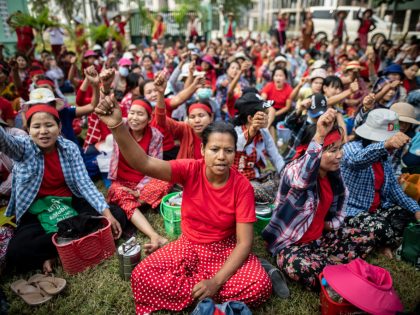 Factory Workers Protests In Yangon