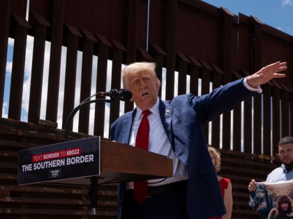 Trump Holds Campaign Event on U.S.-Mexico Border in Cochise County, Arizona