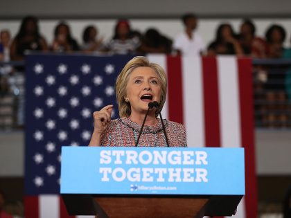 Democratic Presidential Candidate Hillary Clinton Campaigns In Greensboro, North Carolina
