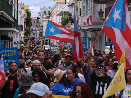 Demonstrators March Against Power Rate Increases