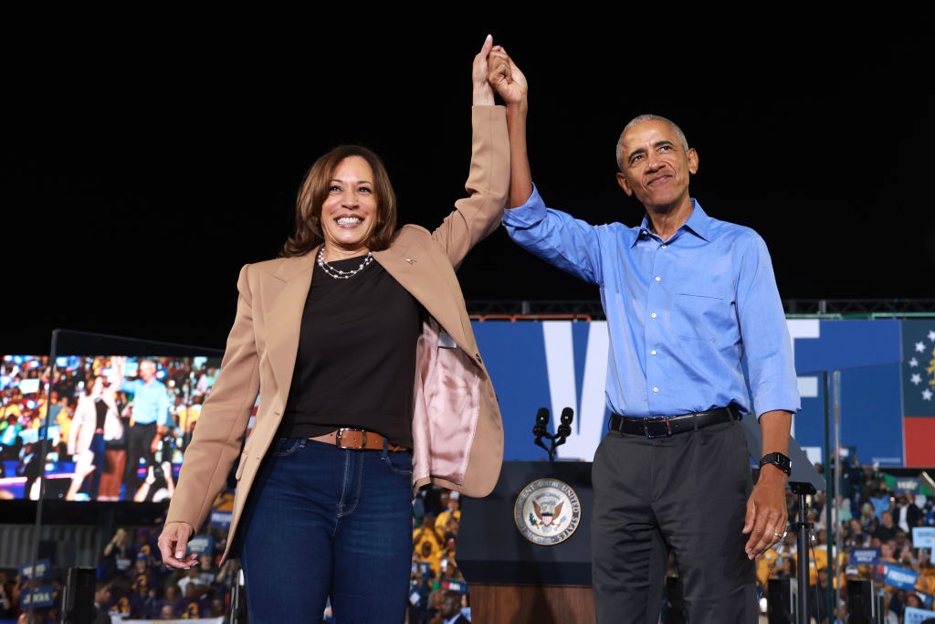 Barack Obama Joins Kamala Harris As She Campaigns For President In Georgia