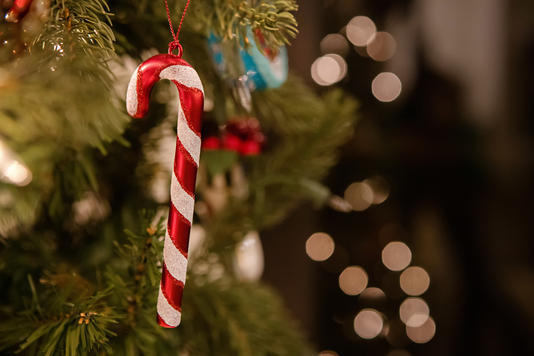 Close-up of a Red  Christmas Ornament