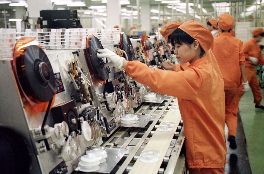 CHINA-ECONOMIC BOOM-TAPE FACTORY