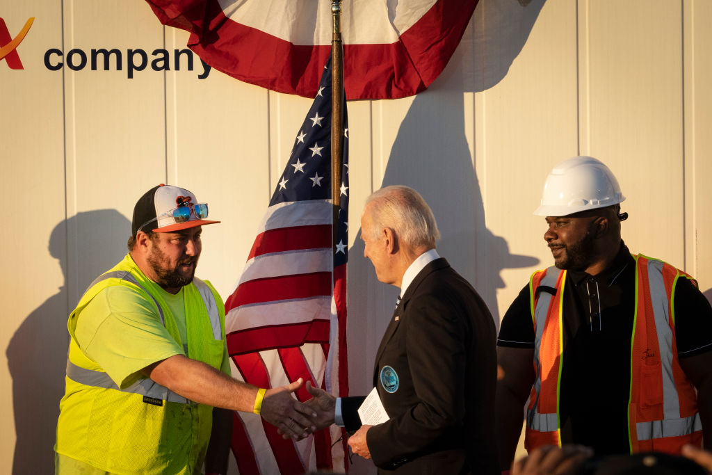 President Biden Discusses The Infrastructure Deal At Port Of Baltimore