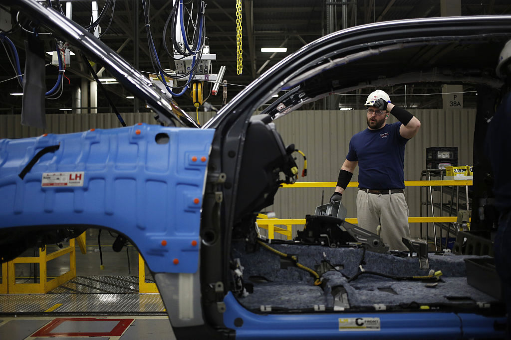 Operations Inside The Toyota Motor Corp. Manufacturing Facility Ahead Of GDP Figures