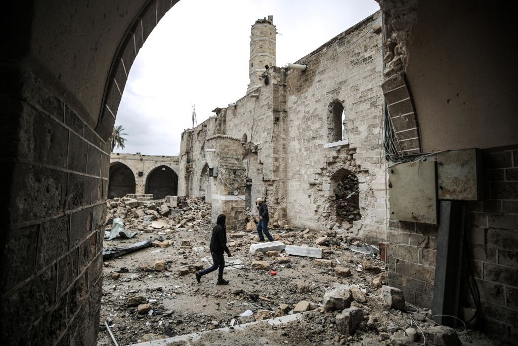 Israel destroys Great Omari Mosque in Gaza