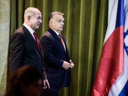 Hungary's Prime Minister Victor Orban Meets With Israeli Prime Minister Benjamin Netanyahu