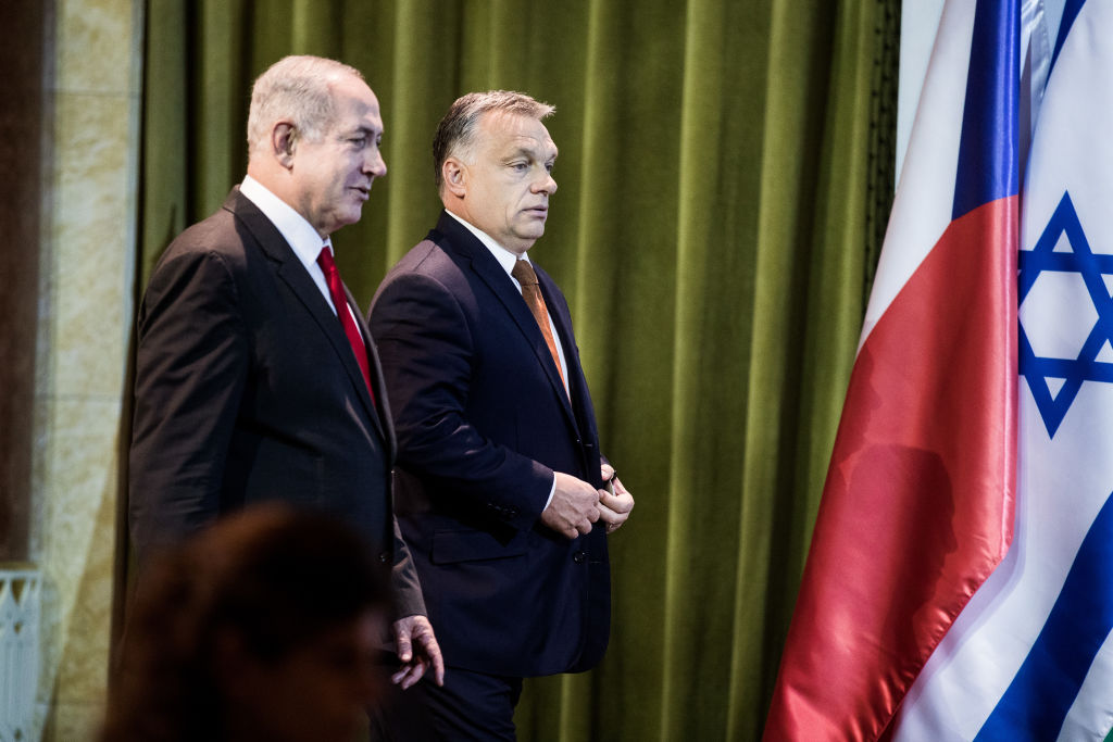 Hungary's Prime Minister Victor Orban Meets With Israeli Prime Minister Benjamin Netanyahu