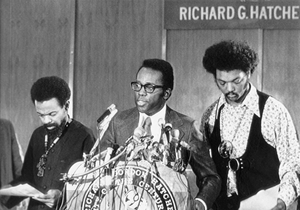 Mayor Richard Hatcher Welcomes Delegates To The National Black Convention