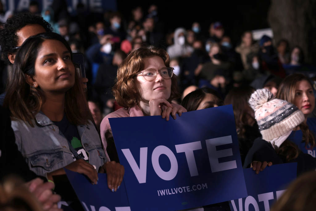 President Biden Speaks At Campaign Rally For Terry McAuliffe