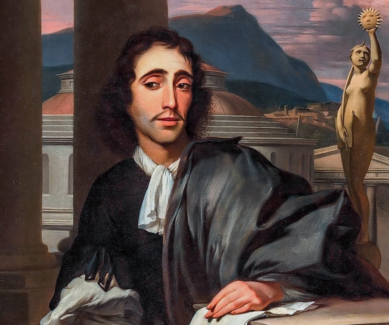 Portrait of a man, thought to be Baruch de Spinoza, attributed t