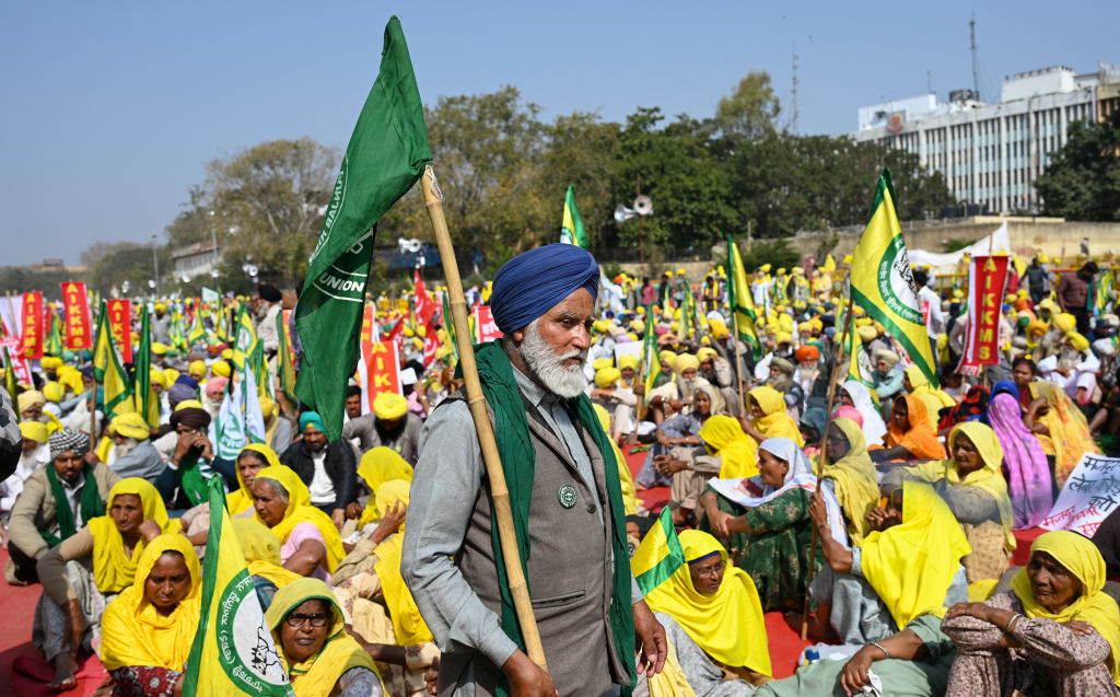 Farmers protest