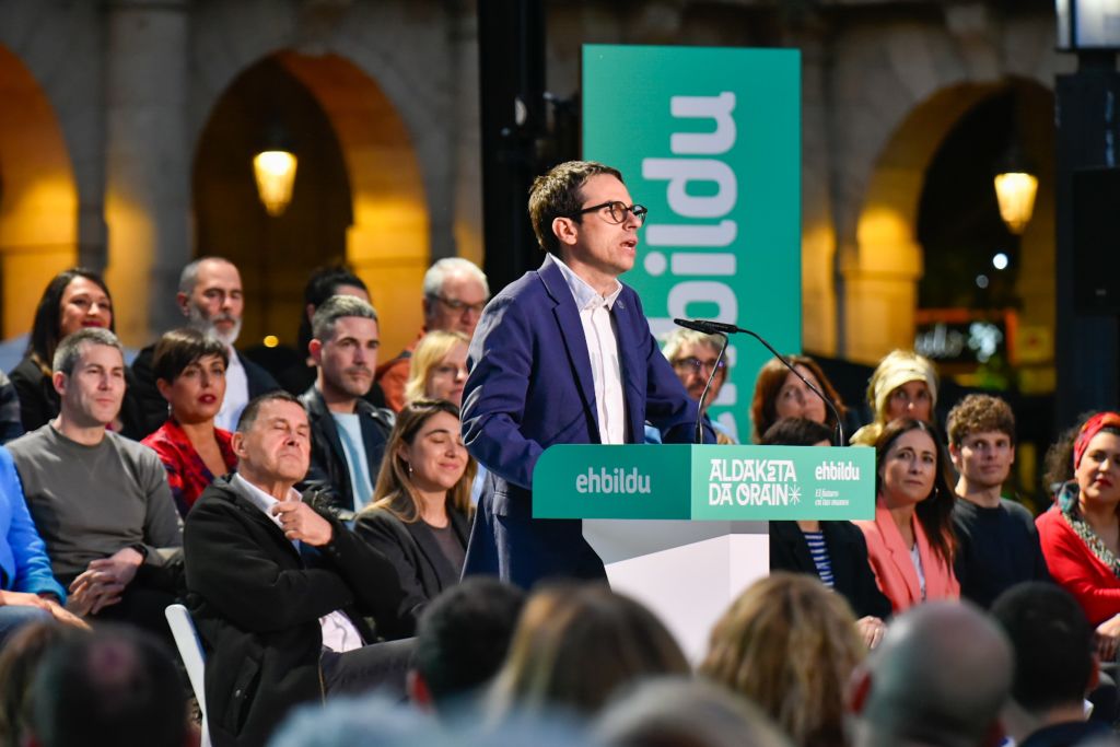 Eh Bildu's Campaign Closing In Bilbao