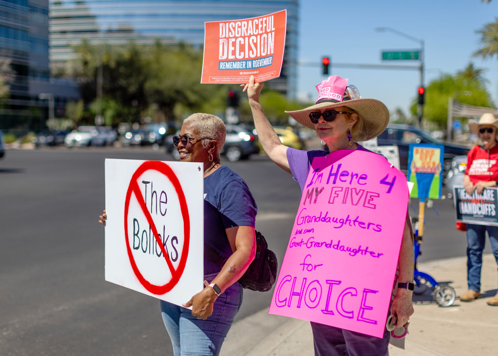 Pro-abortion rally in Phoenix, AZ.