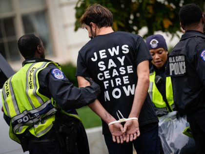 Protesters Hold A Rally Outside The U.S. Capitol Building Calling For A Ceasefire In Mideast War