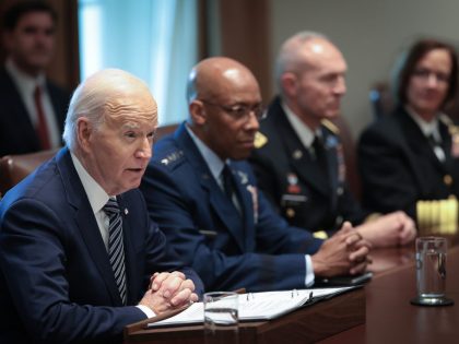 President Biden Meets With His Joint Chiefs And Combatant Commanders In The Cabinet Room