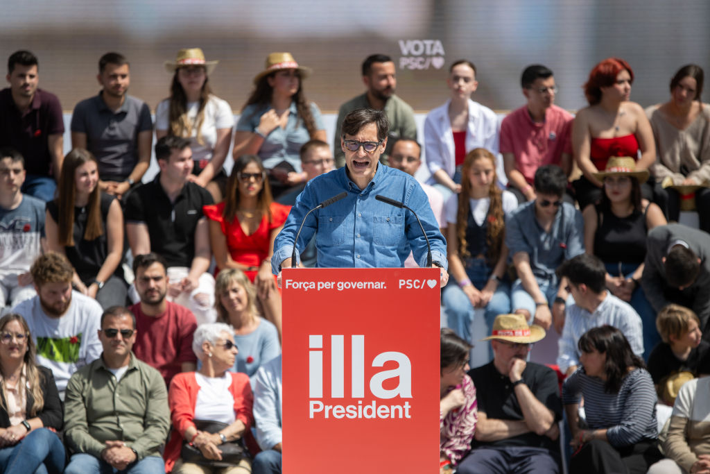 Sanchez Participates In A Psc Event In Montmelo (barcelona).